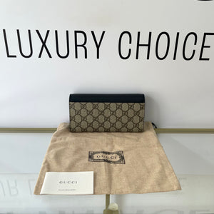 Portafoglio Continental GG Marmont Bicolore Gucci