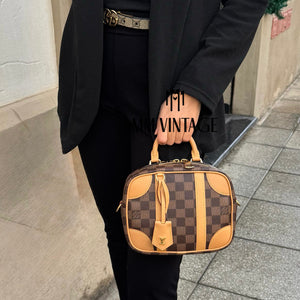 Borsa Valisette Souple BB Damier Ebène Louis Vuitton