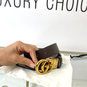Cintura reversibile GG Marmont Supreme 3 cm Gucci