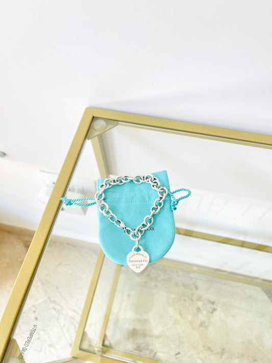 Bracciale a Maglie Cuore M Tiffany