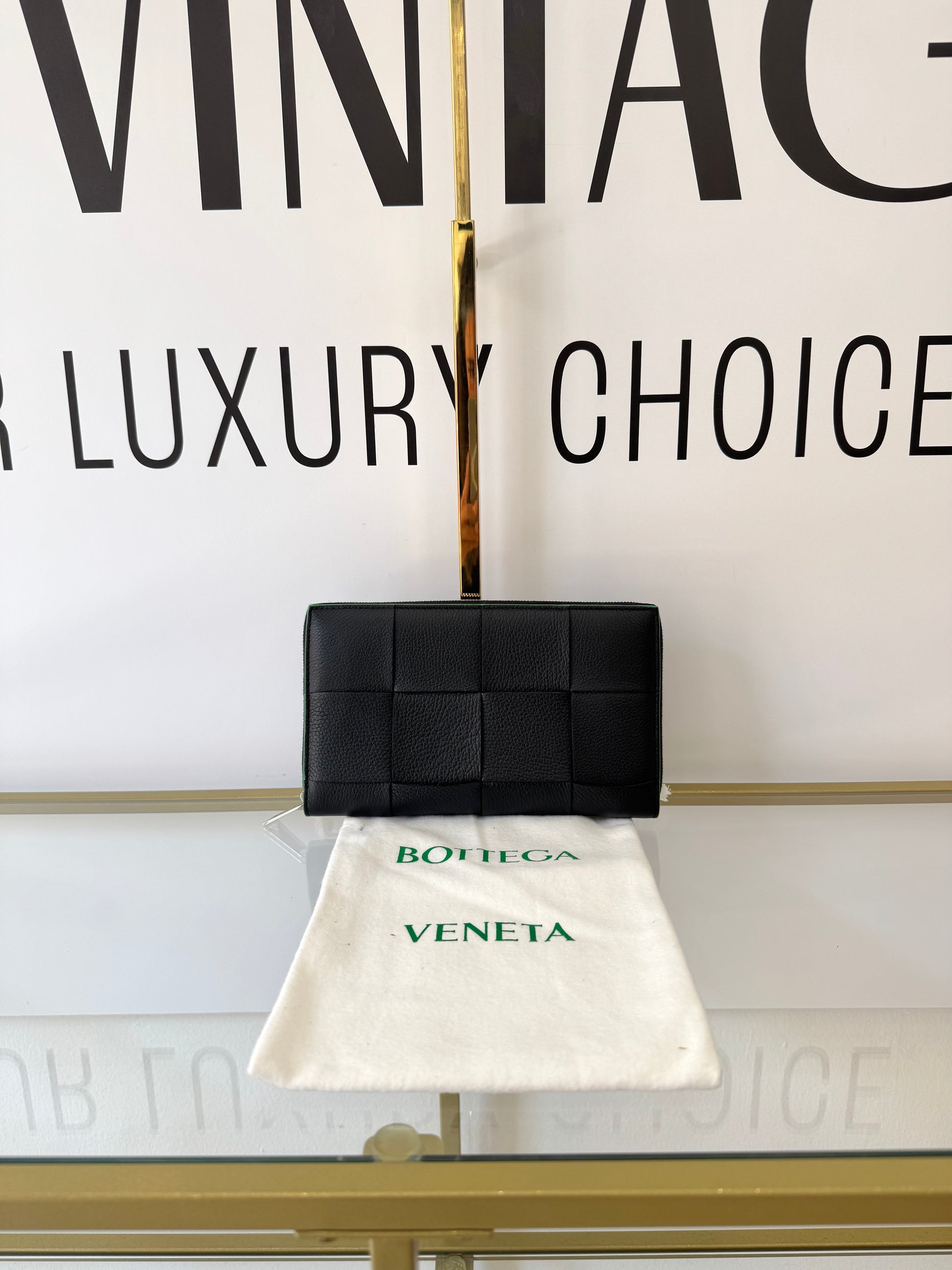 Portafoglio Cassette nero Bottega Veneta