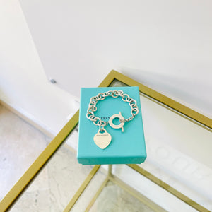 Bracciale a Maglie Cuore M Toggle Tiffany