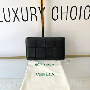 Portafoglio Cassette nero Bottega Veneta