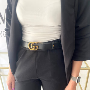 Cintura reversibile GG Marmont Supreme 3 cm Gucci