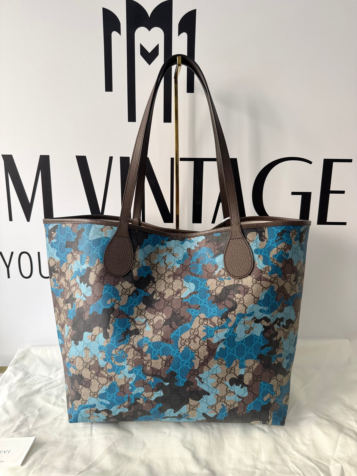 Borsa Shopping Camouflage GG Supreme Gucci