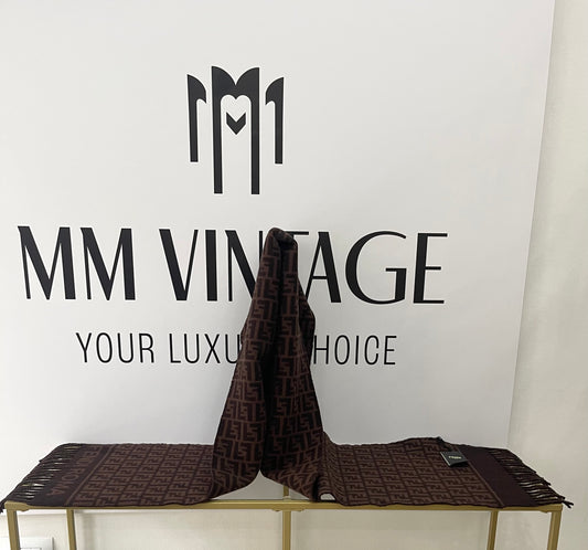 Sciarpa con motivo FF jacquard Fendi