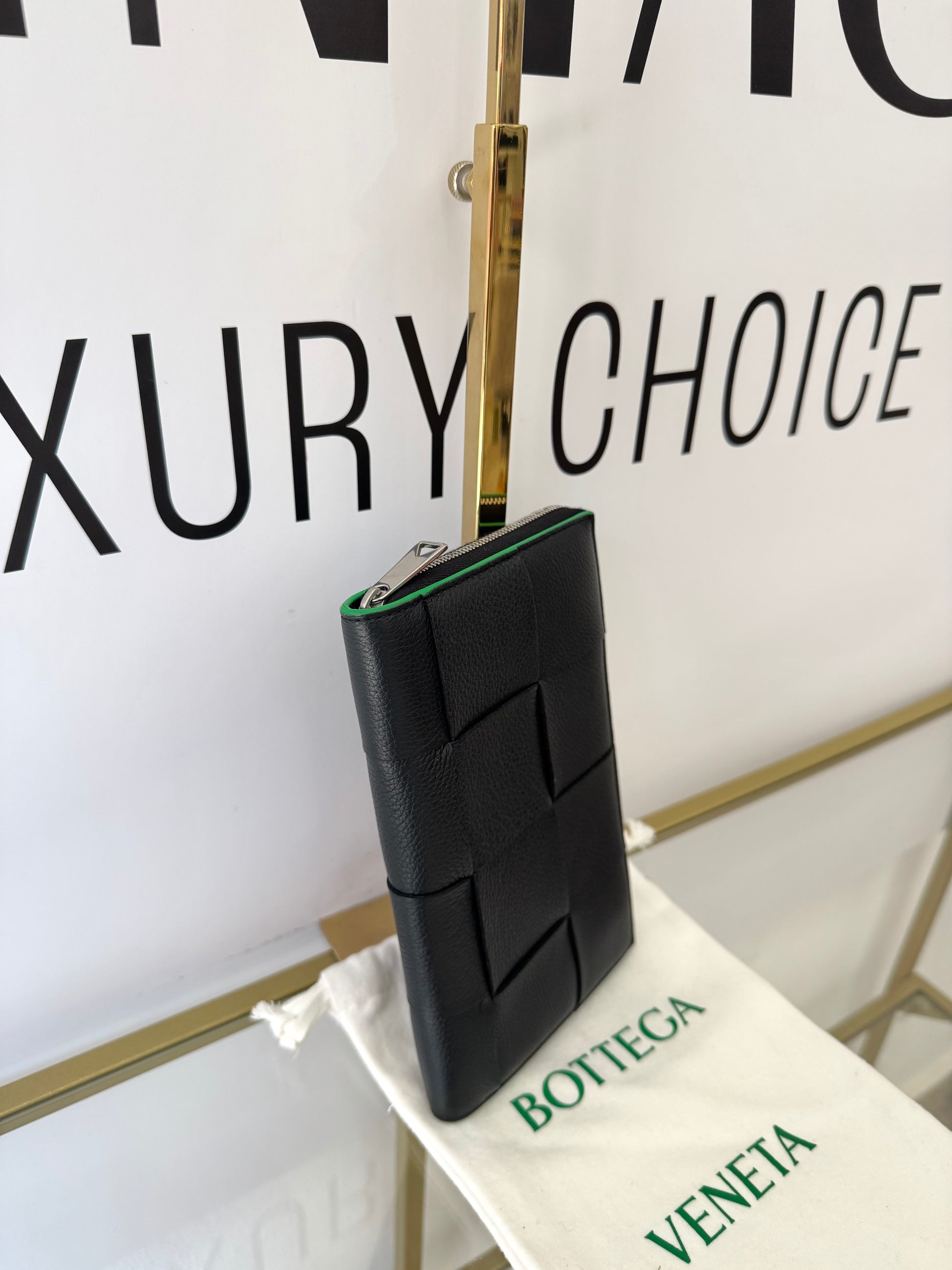 Portafoglio Cassette nero Bottega Veneta