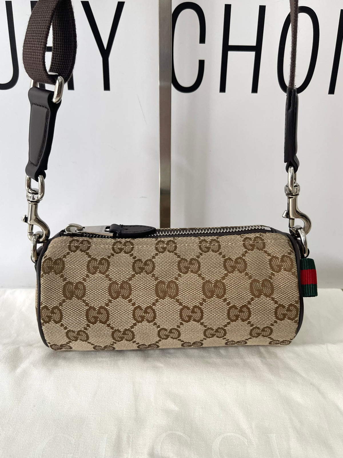 Borsa tracolla Cilindrica Mini GG Gucci