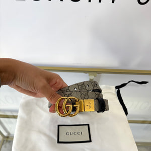Cintura reversibile GG Marmont Supreme 2 cm Gucci