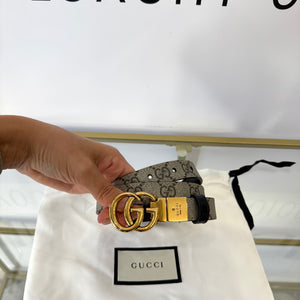 Cintura reversibile GG Marmont Supreme 2 cm Gucci