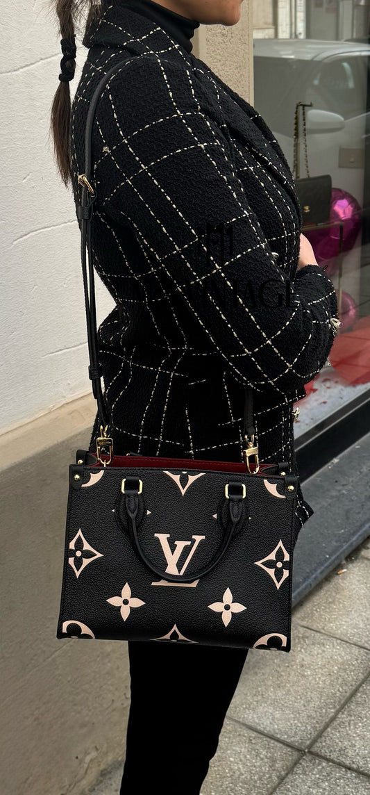 Borsa OnTheGo PM Monogram Empreinte Bicolor Louis Vuitton