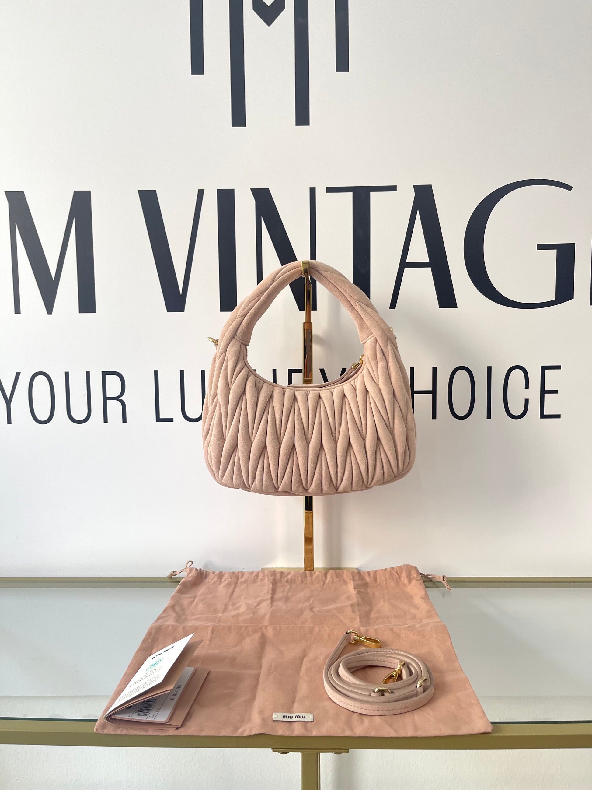 Borsa Hobo Wander Small Miu Miu