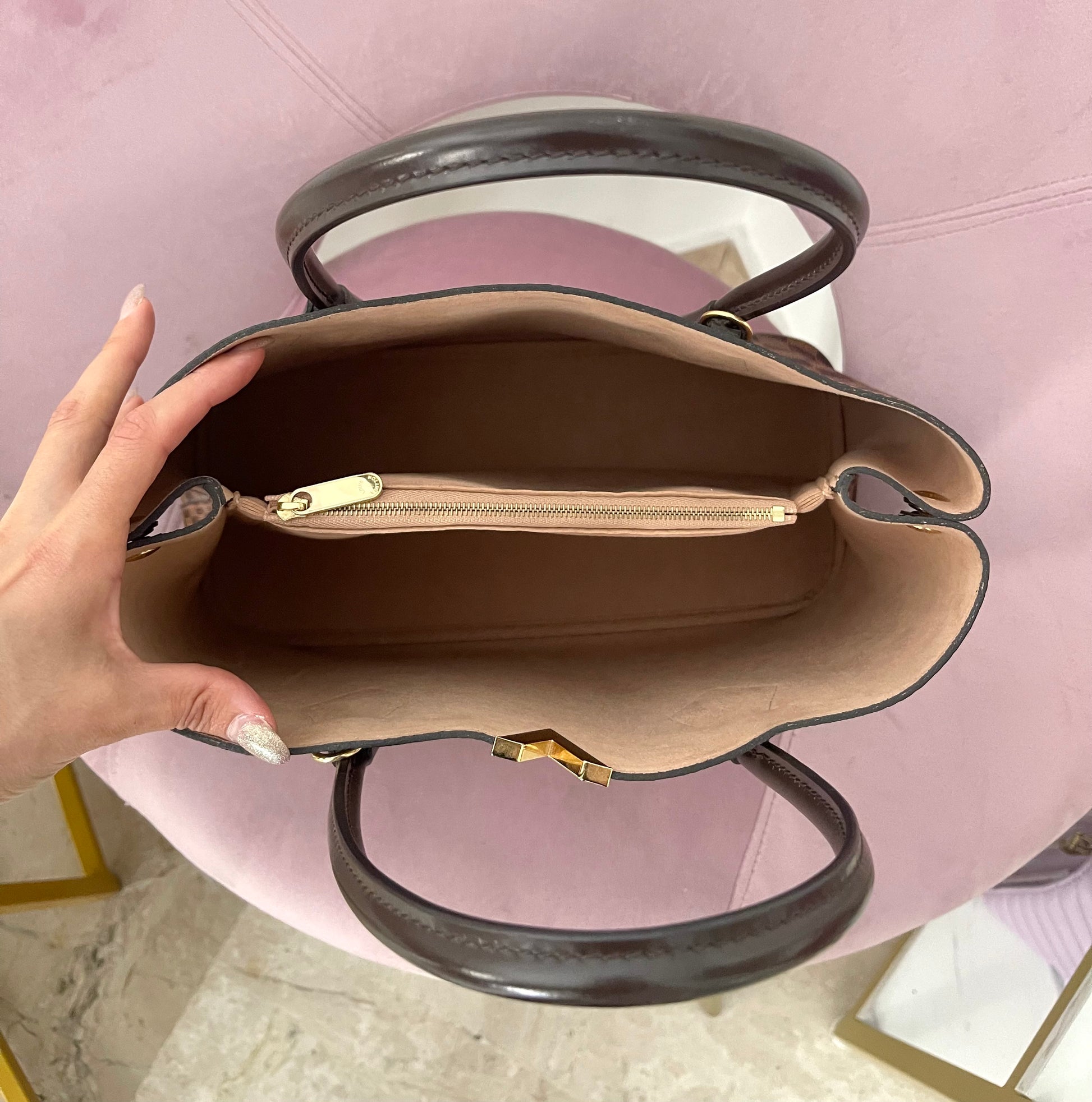 Borsa Kensington Damier Ebène Louis Vuitton