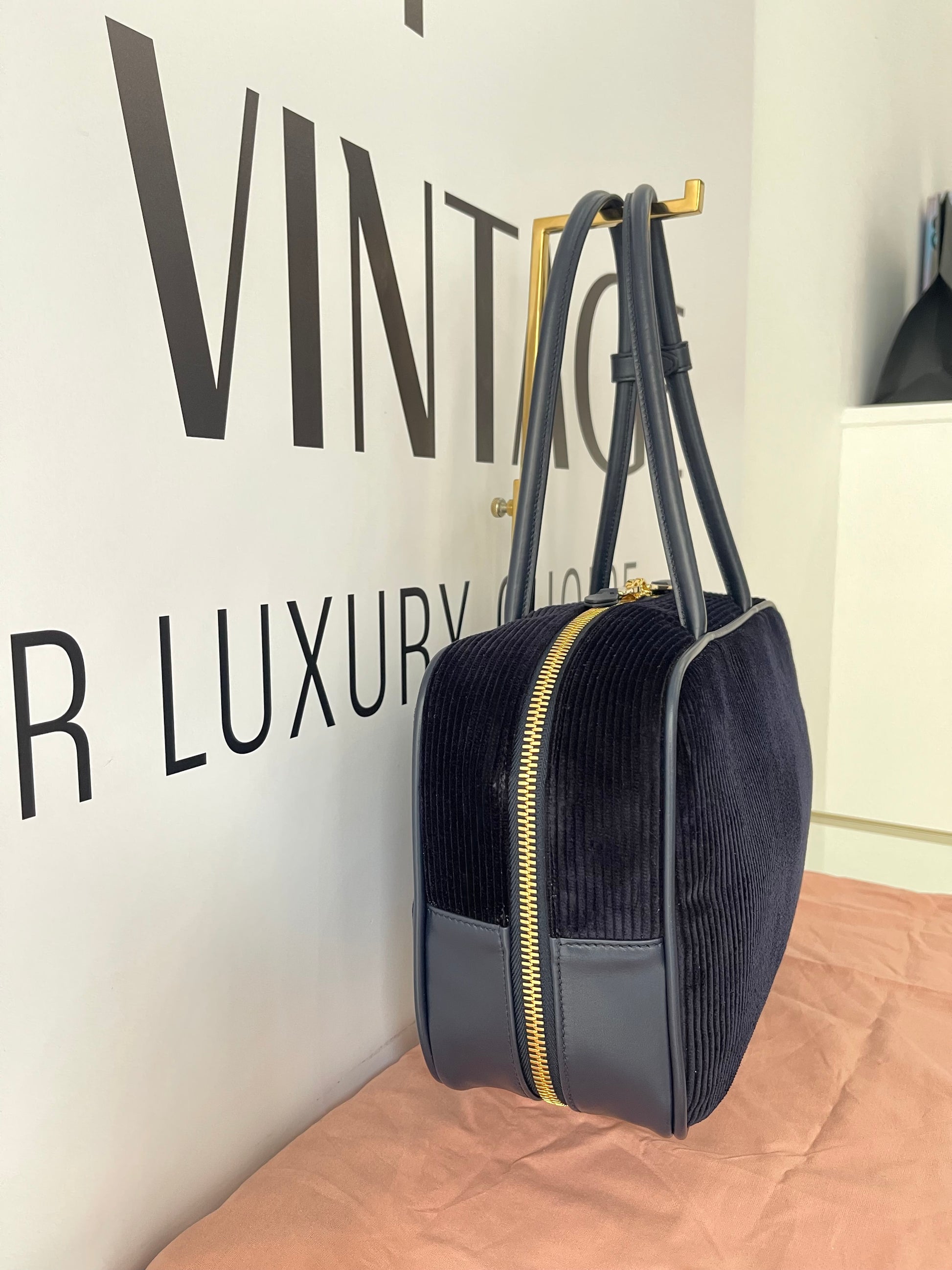 Borsa Beau in velluto a coste Miu Miu