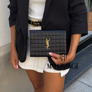 Pochette Cassandre matelassé Saint Laurent