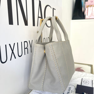 Borsa Shopping Bag Canapa Prada
