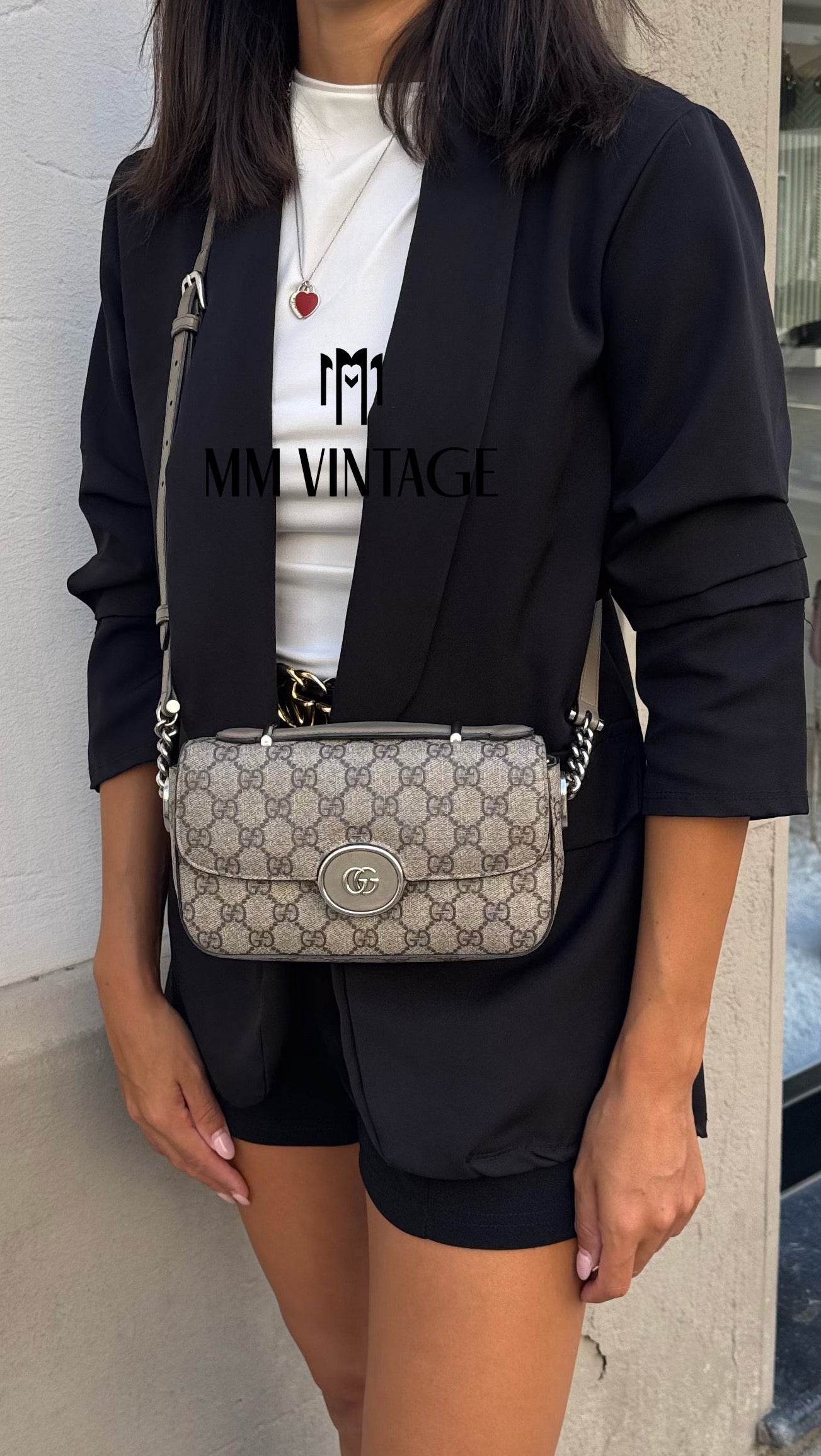 Borsa Petite GG Supreme Gucci