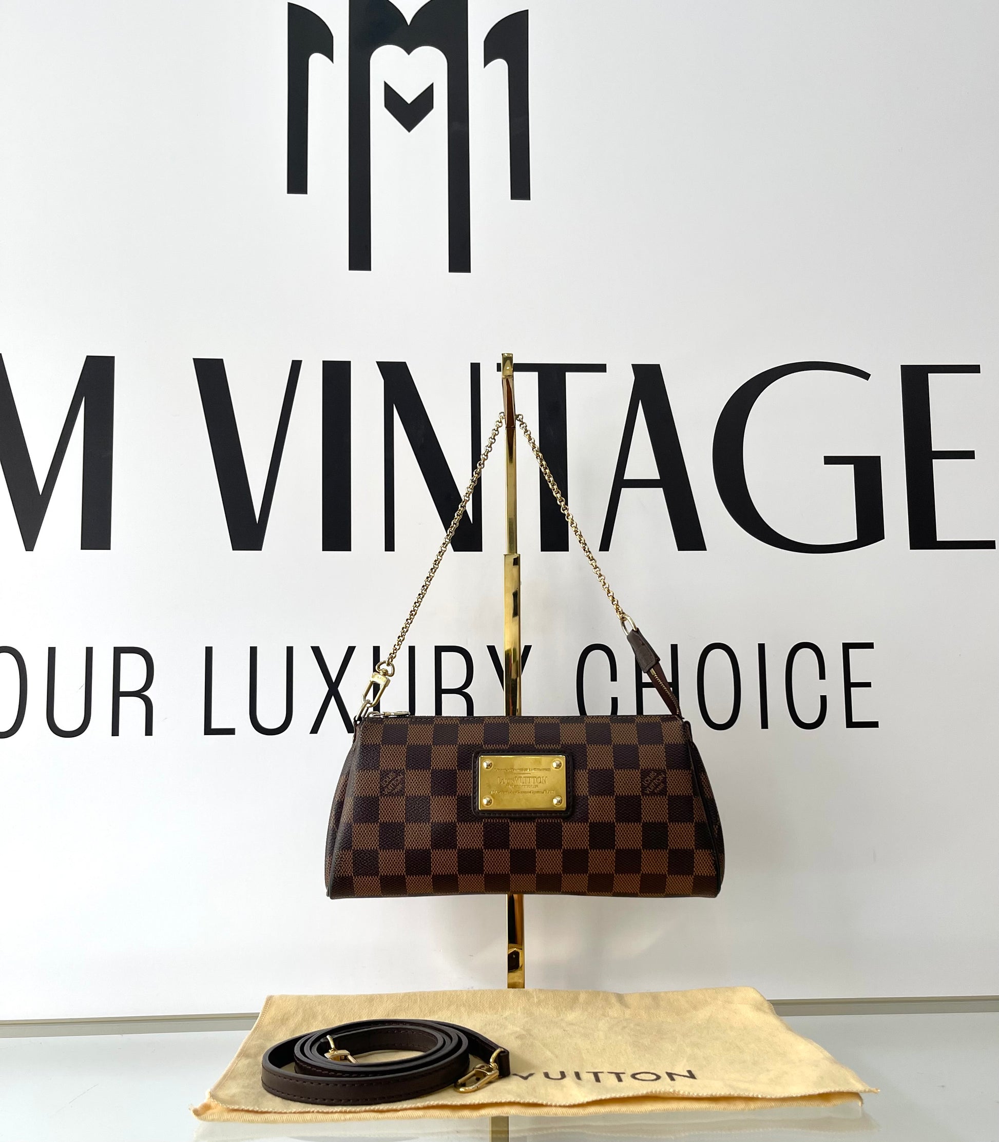 Borsa Eva Damier Ebène Louis Vuitton