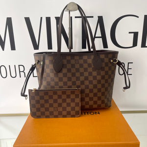Borsa Neverfull PM Damier Ébène Louis Vuitton