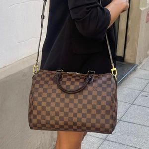 Borsa Speedy Bandoulière 30 Damier Ébène Louis Vuitton
