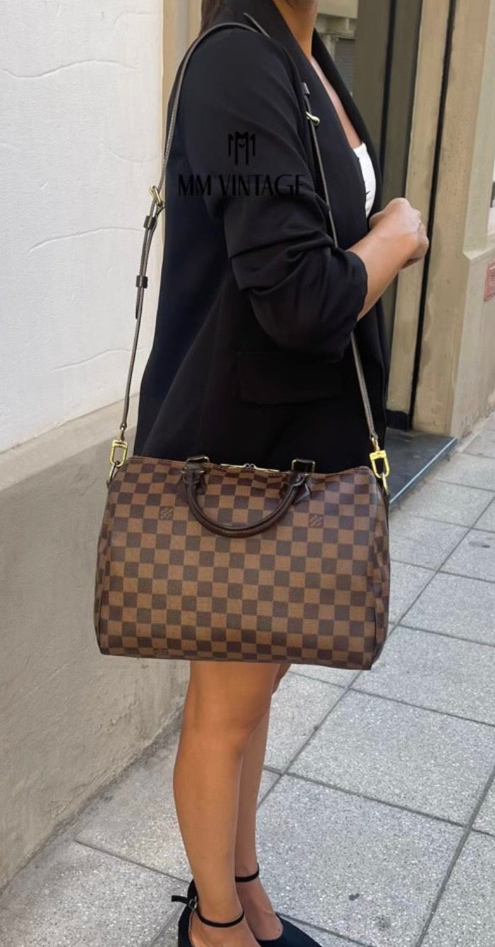 Borsa Speedy Bandoulière 30 Damier Ébène Louis Vuitton