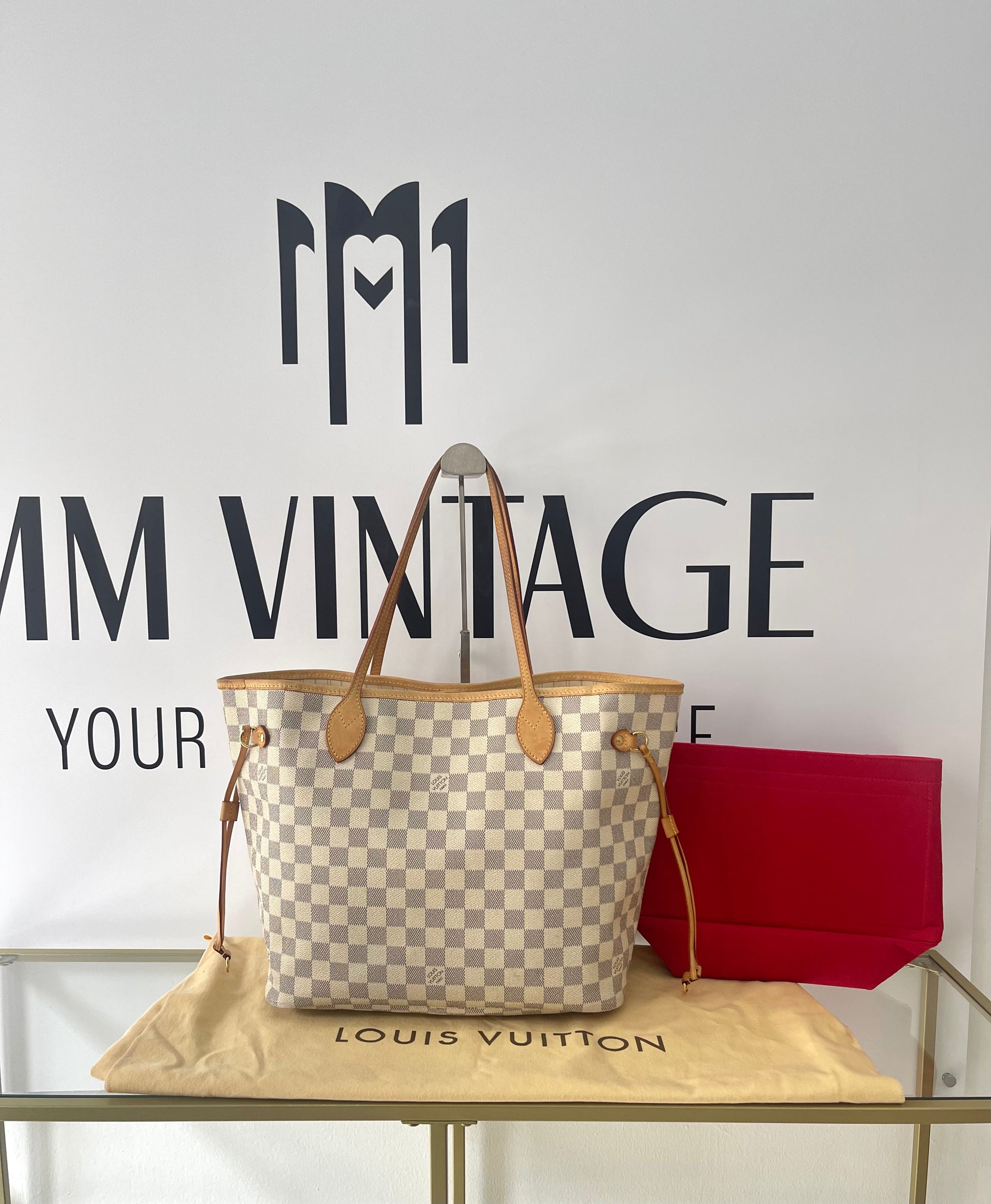 Borsa Neverfull MM Damier Azur Louis Vuitton