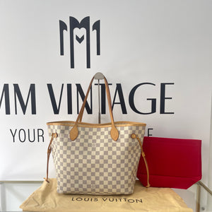 Borsa Neverfull MM Damier Azur Louis Vuitton