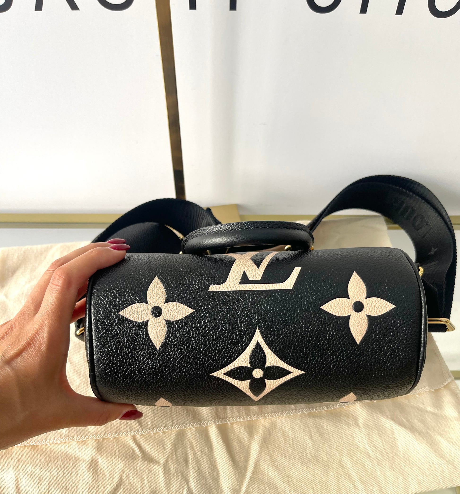 Borsa Papillon BB Monogram Empreinte Bicolor Louis Vuitton