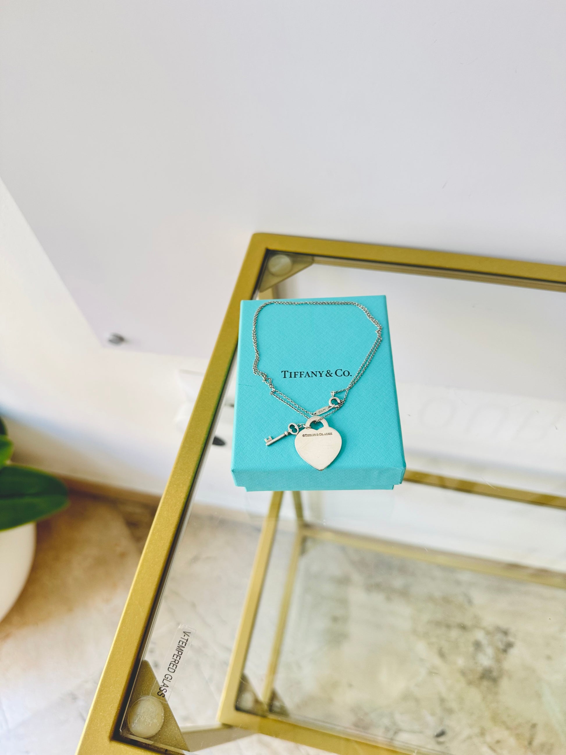 Girocollo cuore M con Chiave Tiffany