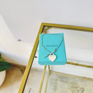 Girocollo cuore M con Chiave Tiffany