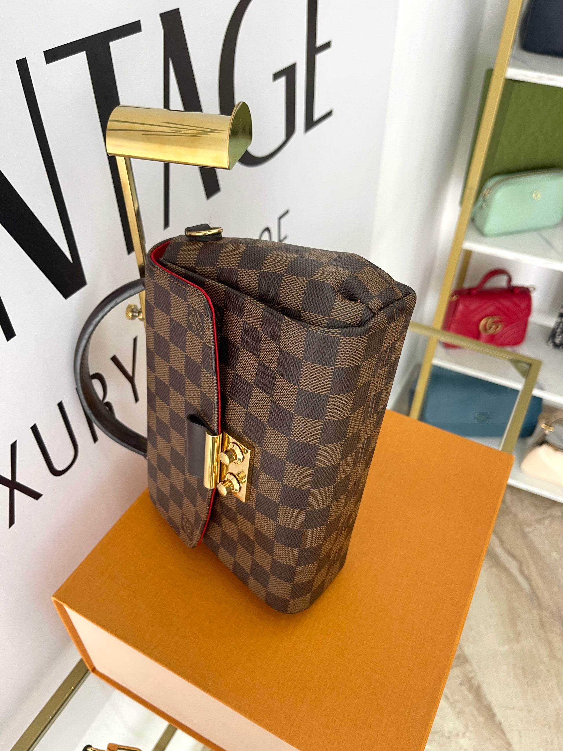 Borsa Croisette Damier Ebène Louis Vuitton