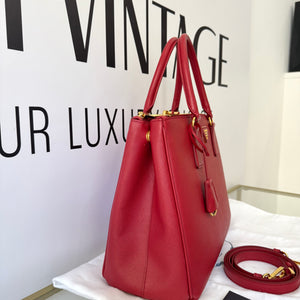 Borsa Galleria Large in Saffiano Prada