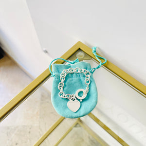 Bracciale a maglie cuore M Toggle Tiffany