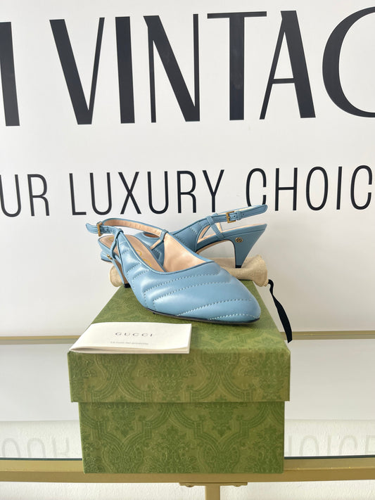 Décolletté Charlotte Chevron Matelassè GG Gucci
