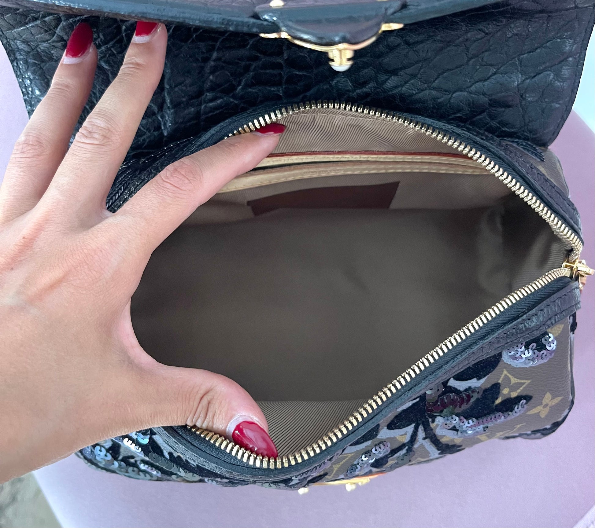 Borsa Fleur de Jais Carrousel Monogram Louis Vuitton LIMITED EDITION