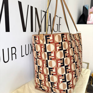 Borsa Shopping Roll Large Reversibile Fendi