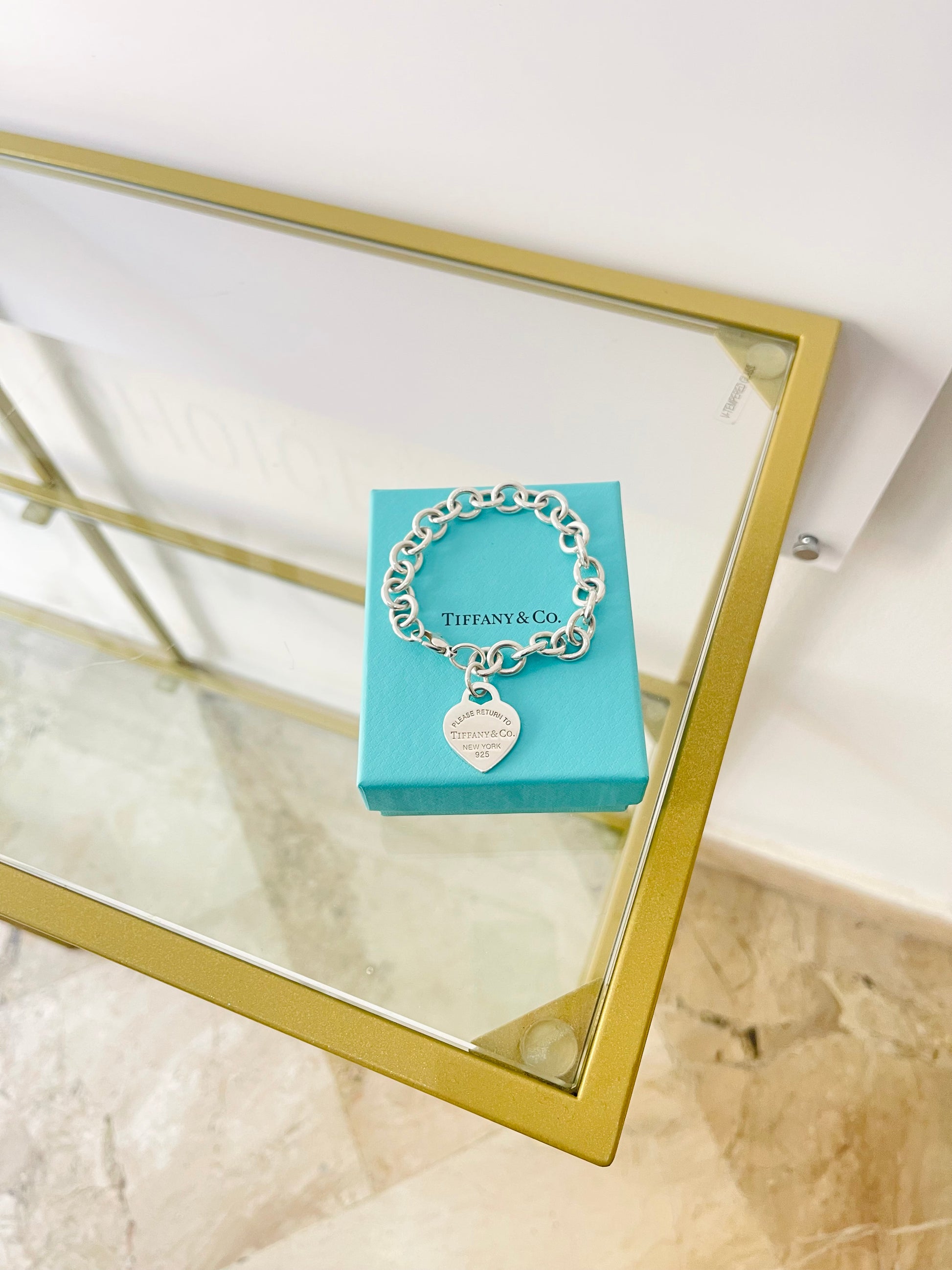 Bracciale a maglie cuore M Tiffany