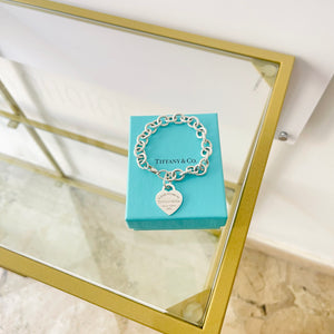 Bracciale a maglie cuore M Tiffany