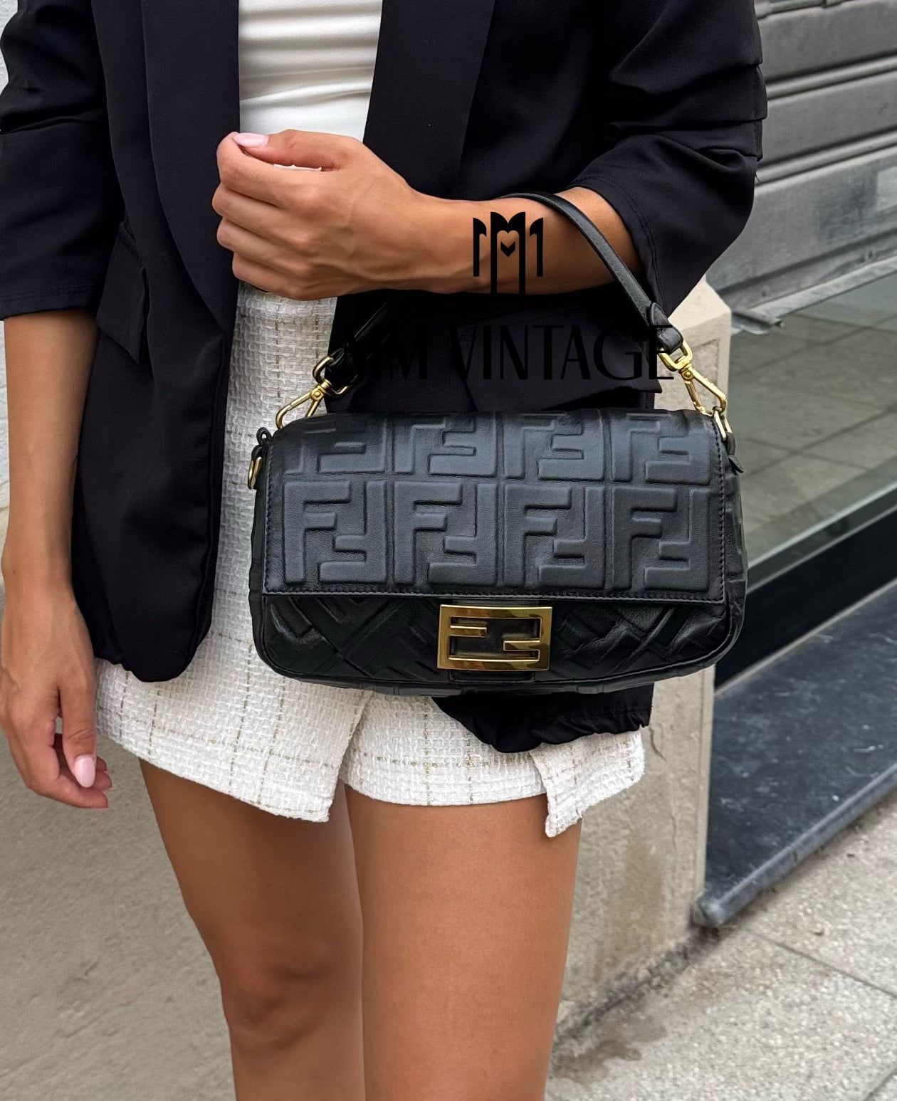 Borsa Baguette FF Fendi