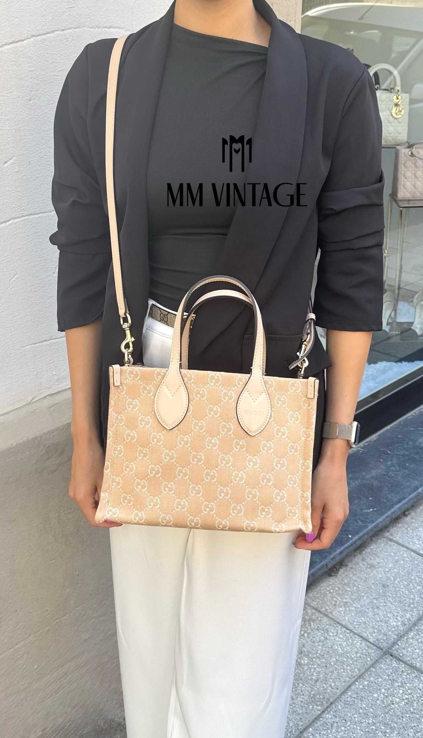 Borsa Shopping Ophidia in denim Gucci