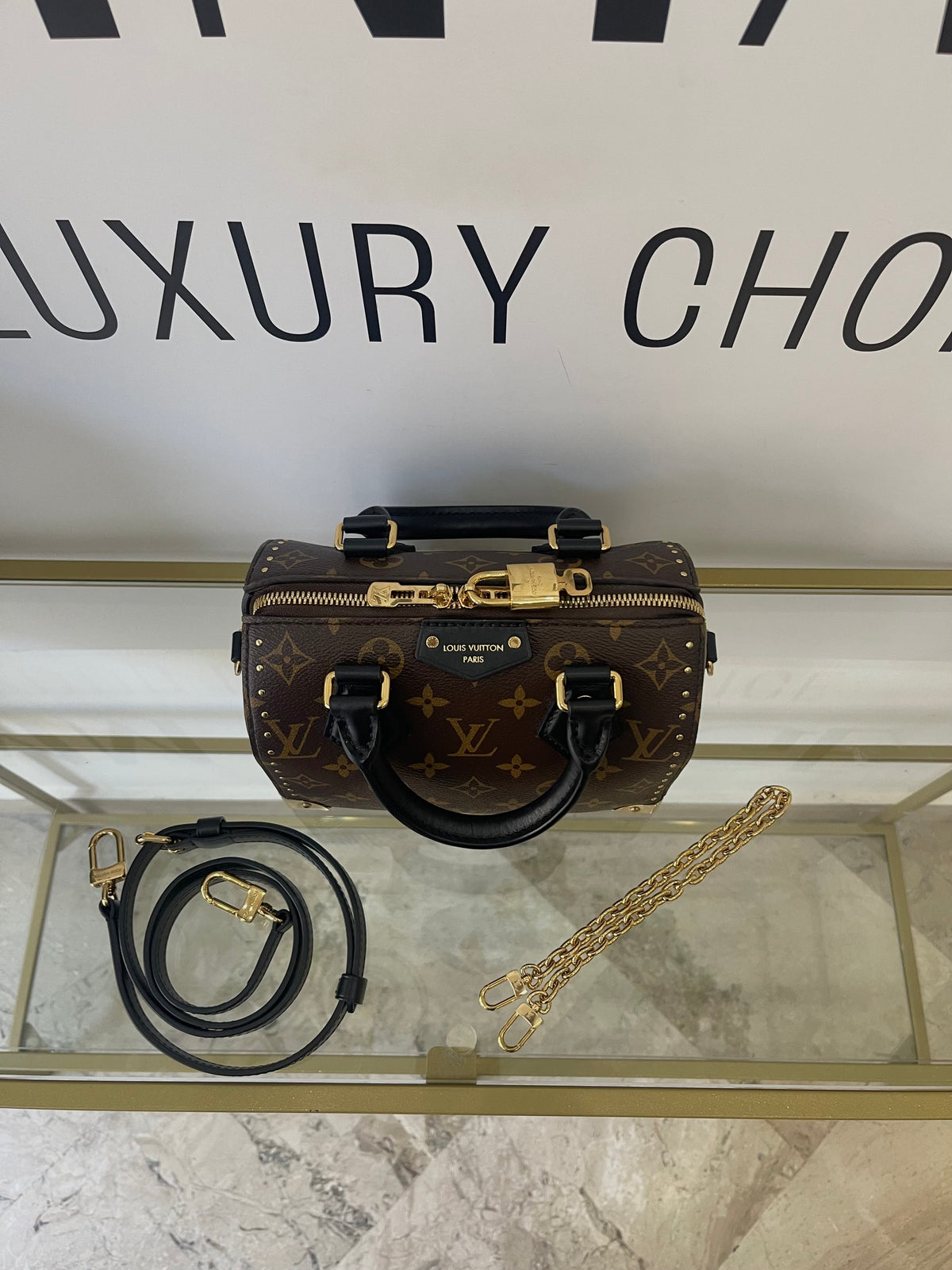 Borsa Speedy Trunk 20 Monogram Louis Vuitton