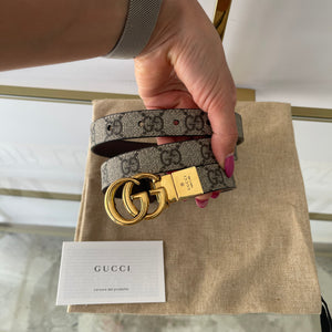 Cintura reversibile GG Marmont Supreme 2 cm Gucci