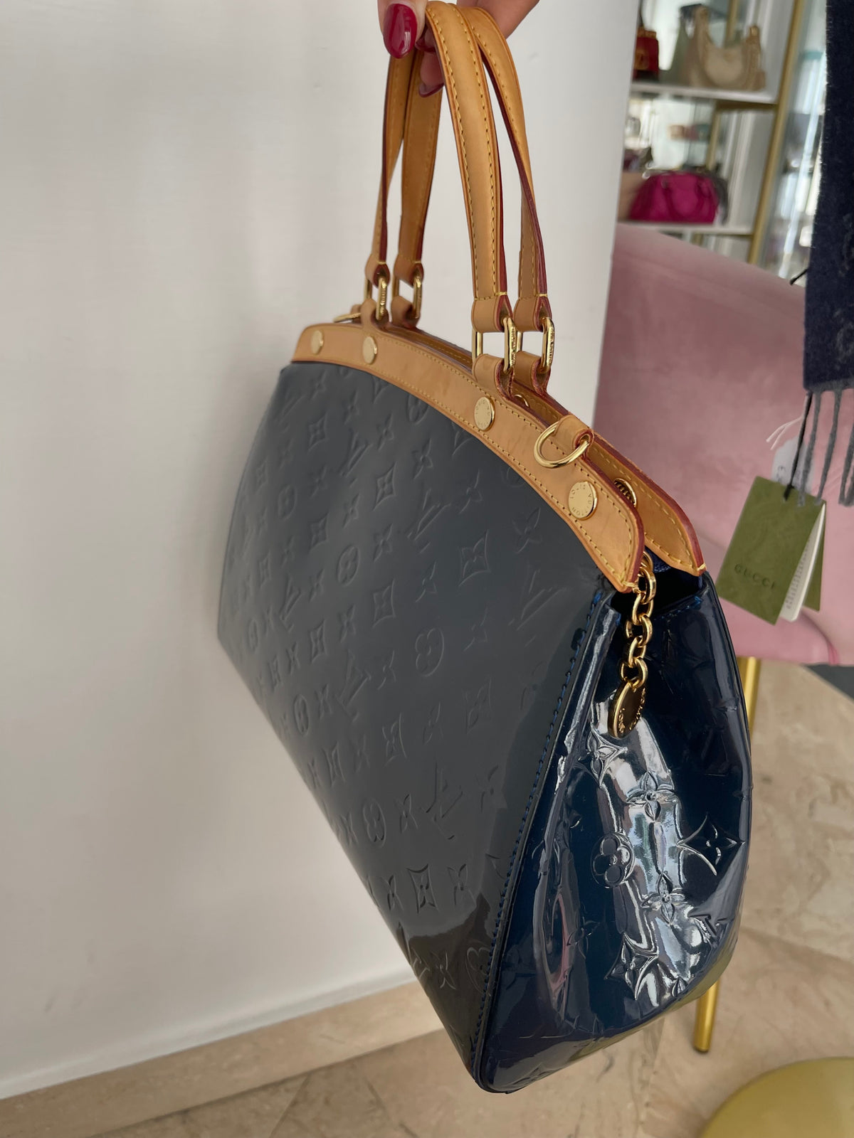 Borsa Bréa MM Monogram Vernis Louis Vuitton