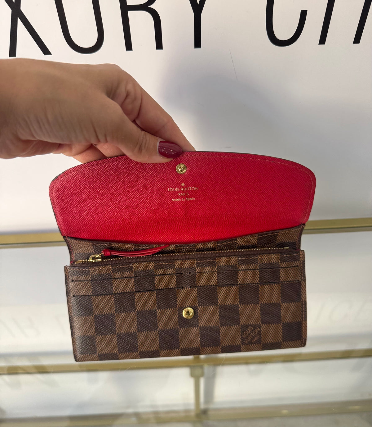 Portafoglio Emilie Damier Ebéne Louis Vuitton