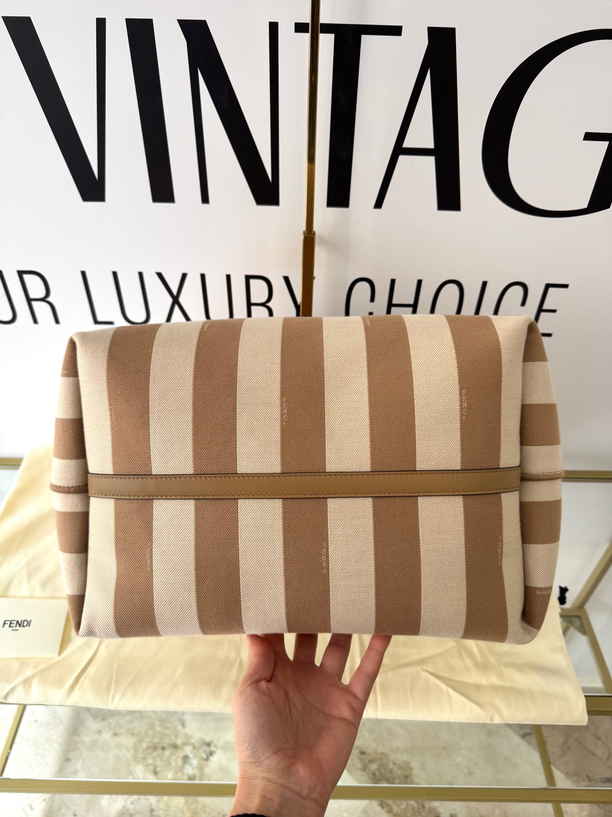 Borsa Shopping Roll Large Reversibile Fendi