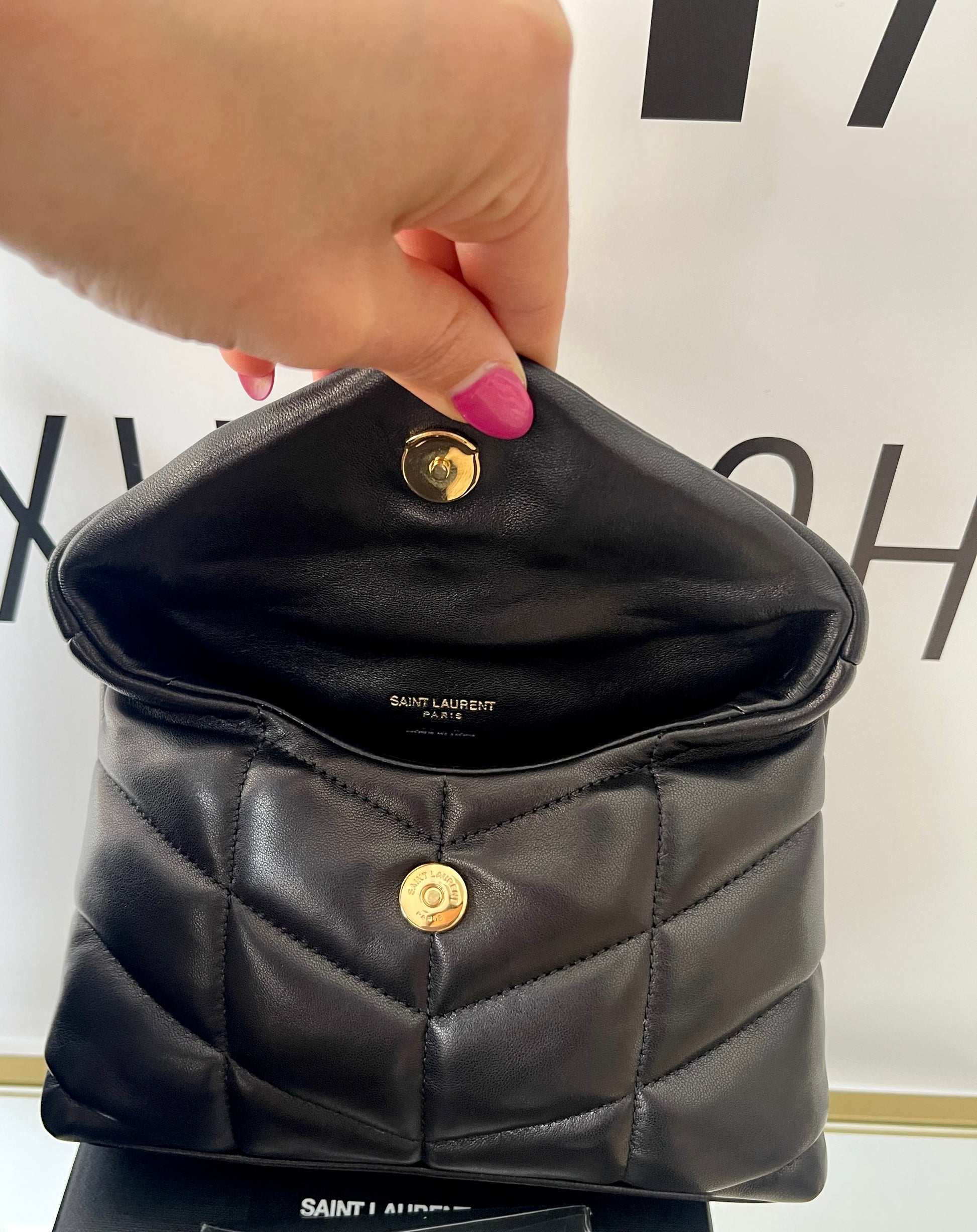 Pouch LouLou Puffer Saint Laurent