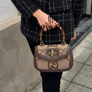 Borsa Bamboo 1947 Jumbo GG Gucci
