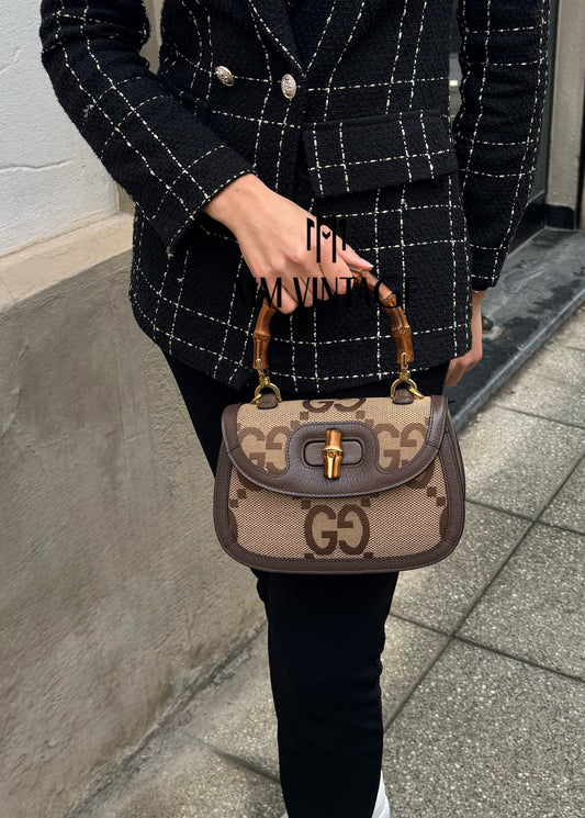 Borsa Bamboo 1947 Jumbo GG Gucci