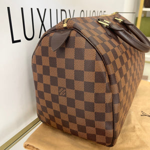 Borsa Speedy 30 Damier Ebène Louis Vuitton