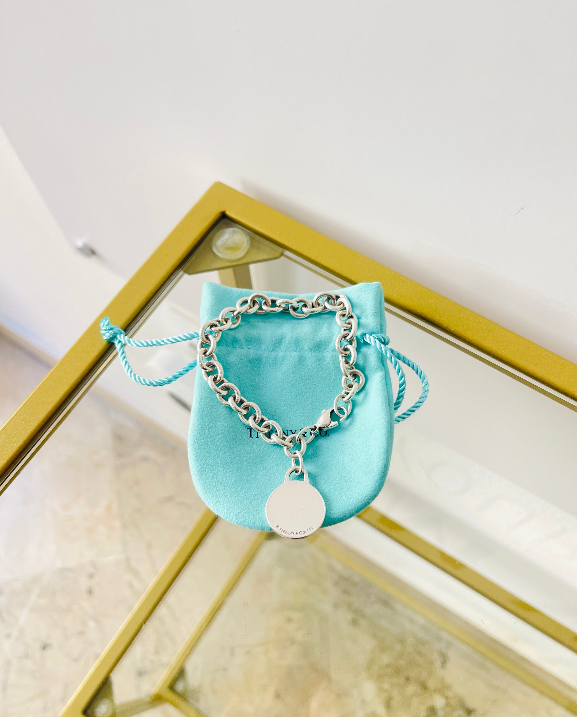 Bracciale a maglie ciondolo round Tiffany